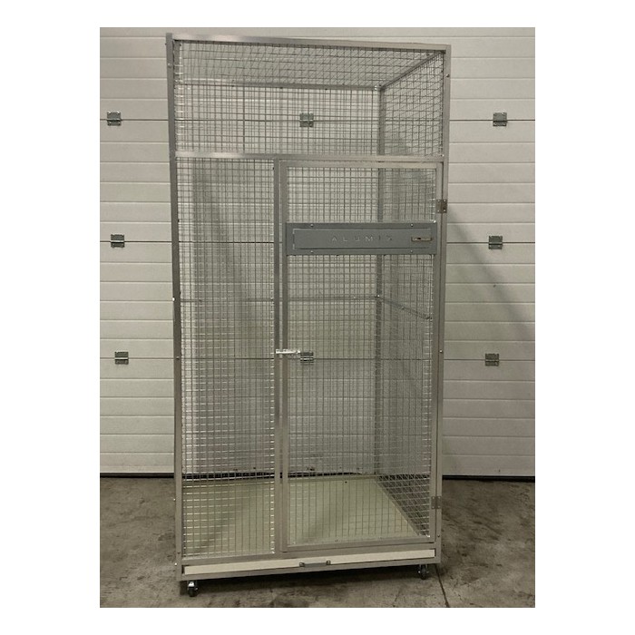 Volière 1m/1m/2m avec roulettes et tiroir