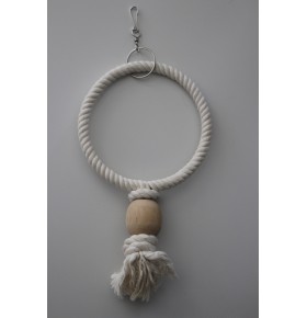 Pendentif corde anneau 19cm